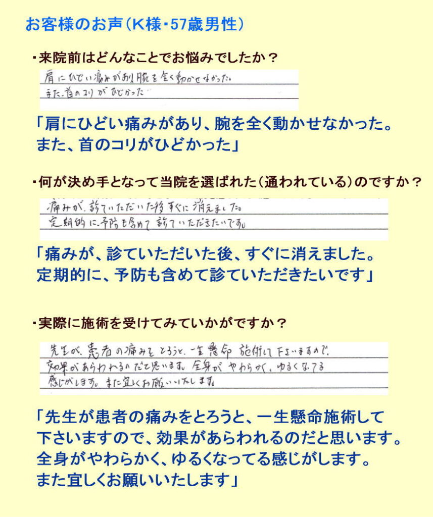 K様・57歳男性